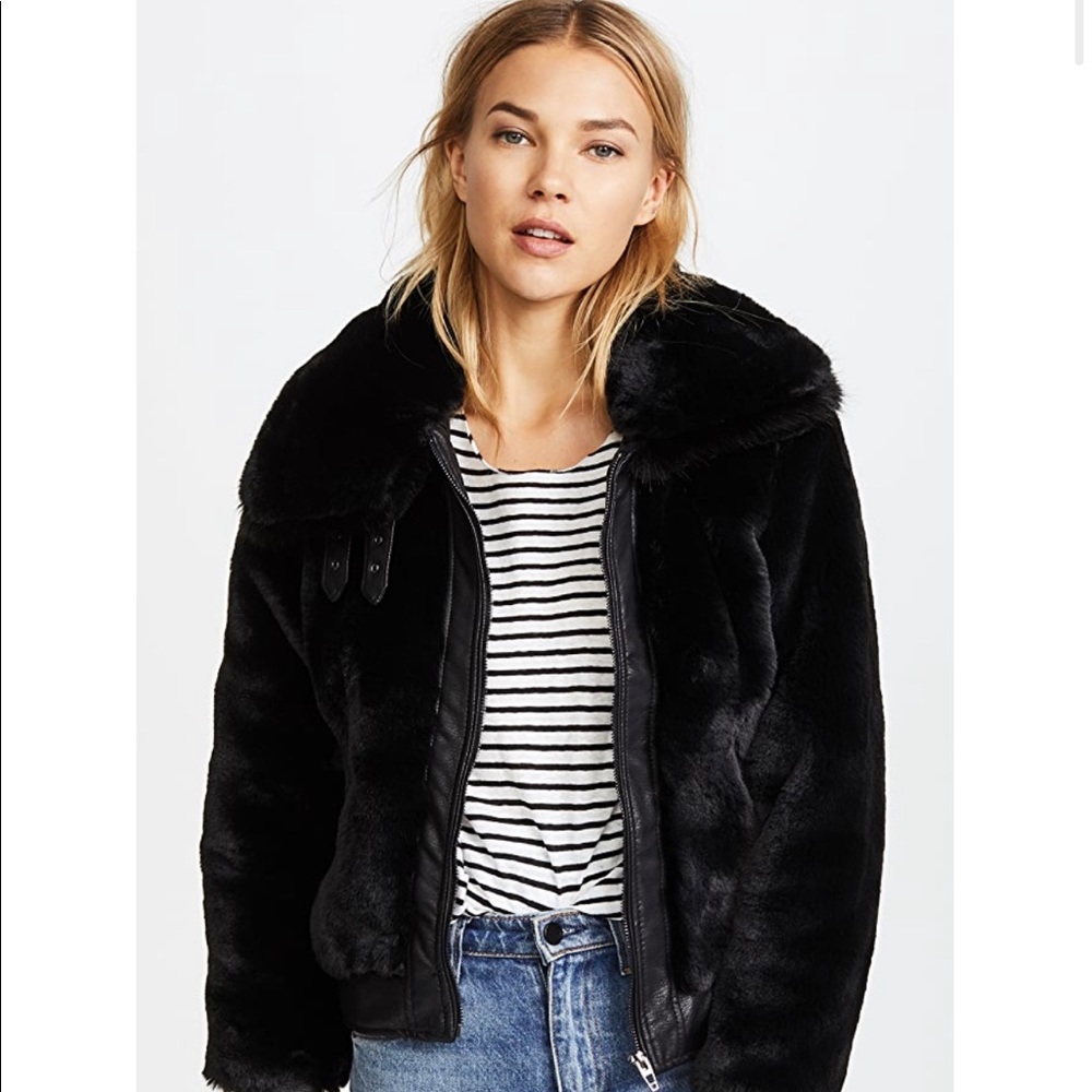 [BLANKNYC] faux fur coat